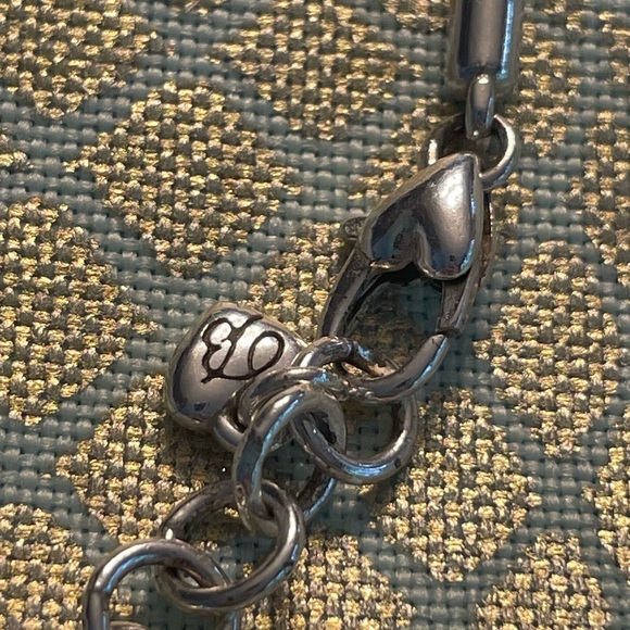 Retired Brighton heart cz adjustable necklace - Picture 3 of 4